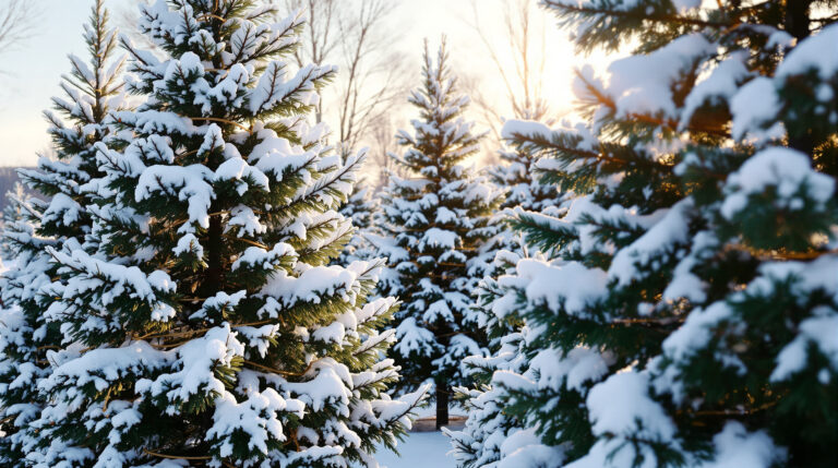 Coniferen beschermen tegen sneeuwdruk: de touwtruc die schade voorkomt