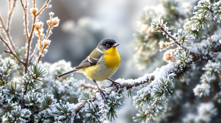 Sijsjes in de wintertuin: het kleurrijke vogeltje dat bijna niemand herkent