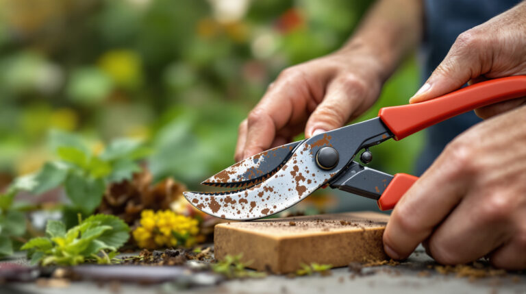 Snoeischaar bot en roestig? Slijpen met schuurpapier is een fabel, doe liever dit