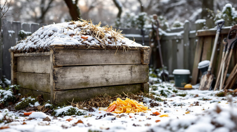 Composthoop in de winter: wat je er nu absoluut niet op mag gooien