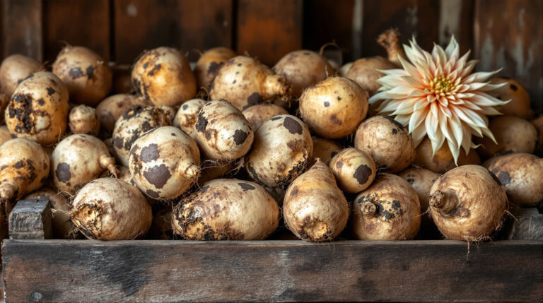 Dahlia-knollen in de schuur: controleer ze deze week nog op dit verborgen gevaar