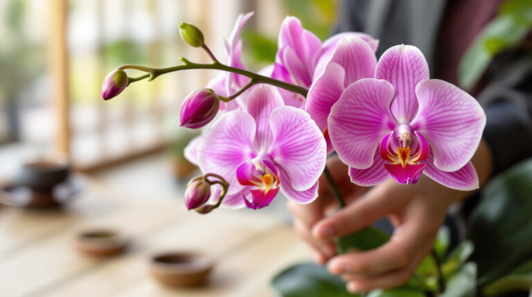 De Japanse methode om een dode orchidee weer te laten bloeien