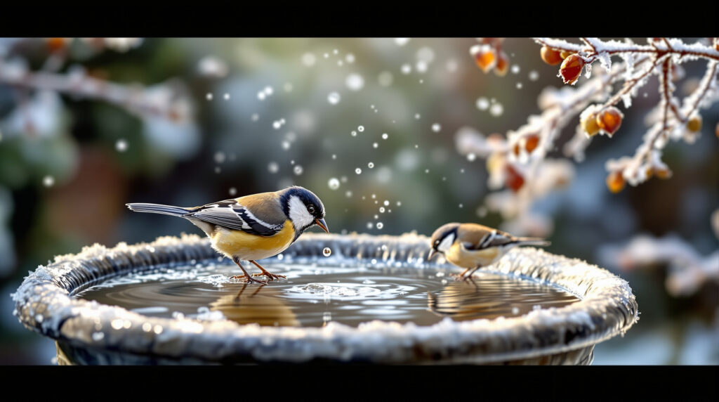 ontdek de beste methoden om vogels water te geven tijdens vorst, zodat ze veilig en gehydrateerd blijven in de winter.