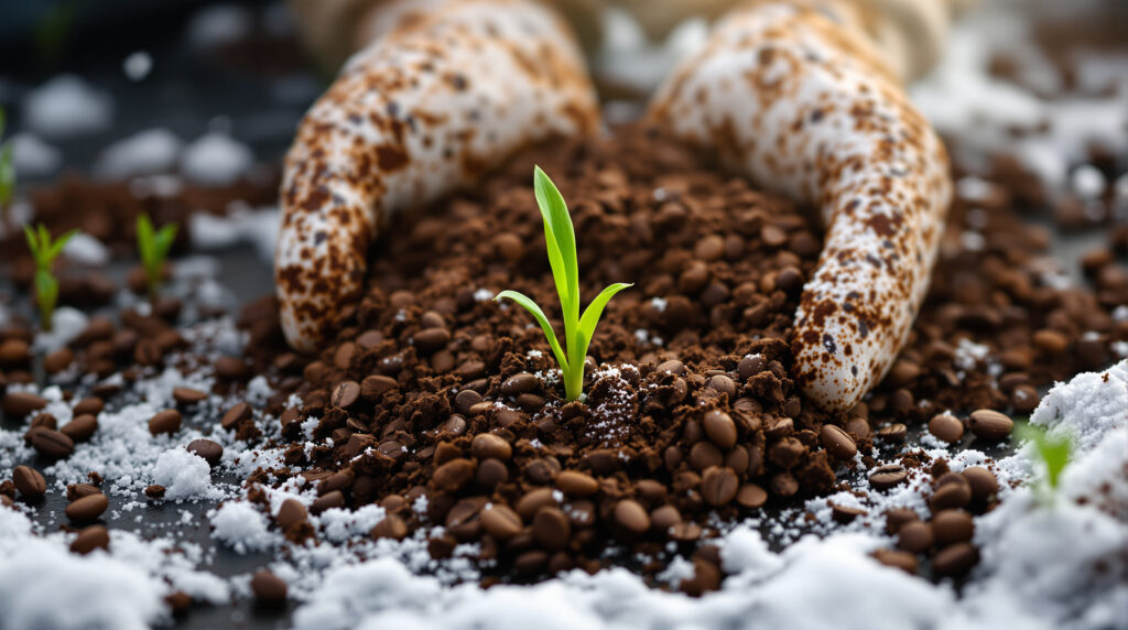 ontdek de feiten over het gebruik van koffiedik als meststof in de winter en hoe het je tuin kan helpen groeien tijdens het koude seizoen.