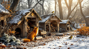 ontdek waarom een rommelige hoek in je tuin essentieel is als dierenhotel en hoe het wilde dieren helpt te overleven tijdens de koude wintermaanden.