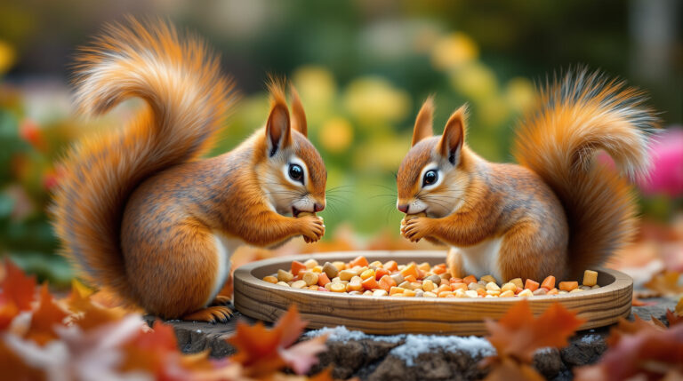 Eekhoorns in de tuin? Leg dit neer en ze blijven de hele winter terugkomen