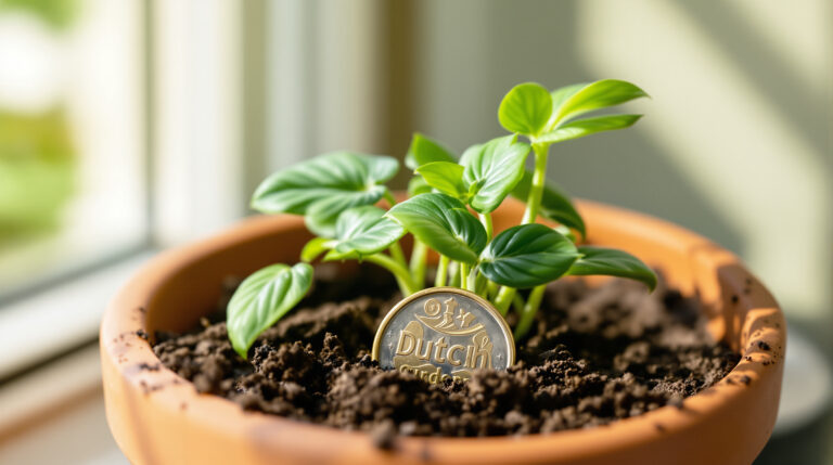 Een muntstuk in de bloempot: de oude truc voor gezondere planten