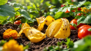 gooi bananenschillen niet weg! ontdek hoe je ze effectief kunt gebruiken in je tuin voor een gezond en kleurrijk resultaat.