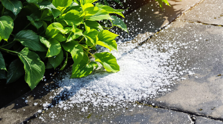 Heb je zout gestrooid op de stoep? Spoel je planten direct af