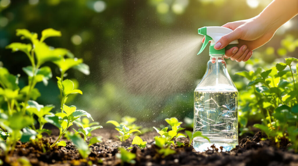ontdek hoe azijn een natuurlijke en effectieve oplossing kan zijn om onkruid in je tuin te bestrijden en je planten te beschermen.