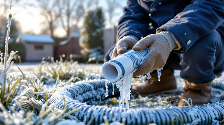 Hoe je voorkomt dat je tuinslang kapot vriest (doe dit nu)