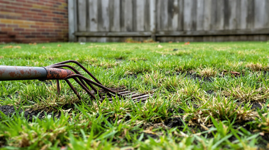 ontdek waarom je bij kale plekken in je gazon nu absoluut niet moet doorzaaien en leer de beste manieren om je grasmat gezond te houden.