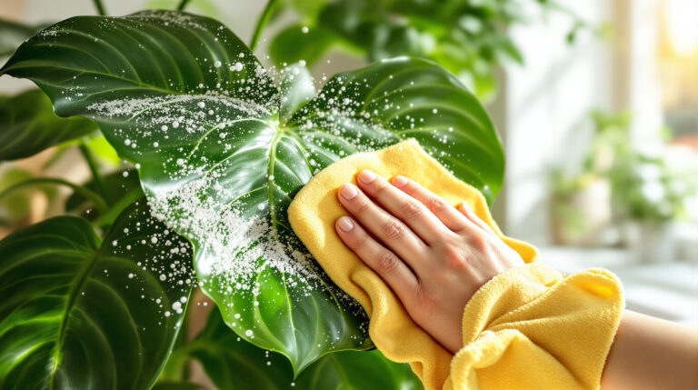 ontdek hoe je kamerplanten kunt afstoffen met een ingrediënt uit de keuken voor een extra glans en een frisse uitstraling in huis.