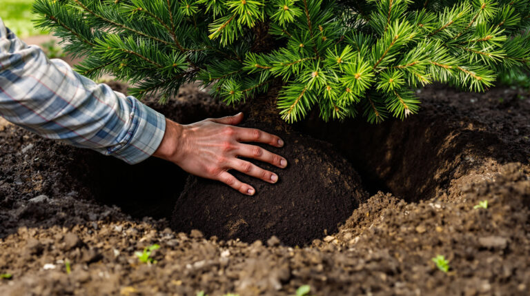 Kerstboom met kluit in de tuin zetten? De cruciale stap die de meeste mensen vergeten