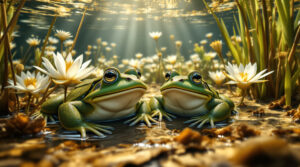 ontdek hoe kikkers op de bodem van de vijver overleven zonder lucht en welke bijzondere aanpassingen hen hierbij helpen.