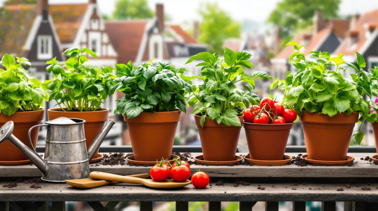 Moestuin op het balkon: de makkelijkste groenten voor beginners