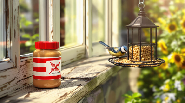 Pindakaas voor vogels: gebruik nooit de pot uit je eigen keukenkastje