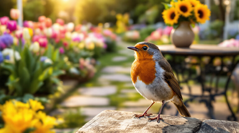 Roodborstje in de tuin? Dit betekent het écht als hij zo dichtbij komt