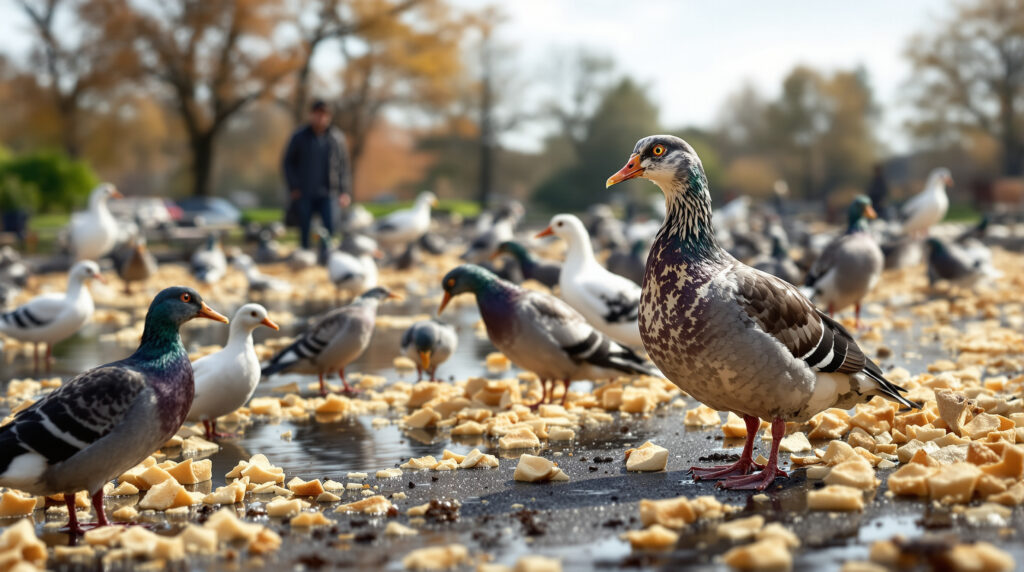 stop onmiddellijk met het voeren van brood aan vogels: ontdek de gevaren en leer hoe je vogels op een veilige en gezonde manier kunt helpen.