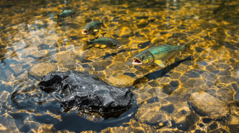 ontdek waarom vissen naar lucht happen en leer hoe je de bodem van je vijver controleert op deze steen voor een gezonde vijveromgeving.