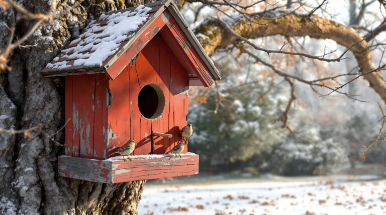 Vogelhuisje schoonmaken in december? Wacht! Waarom je beter nog even niets doet