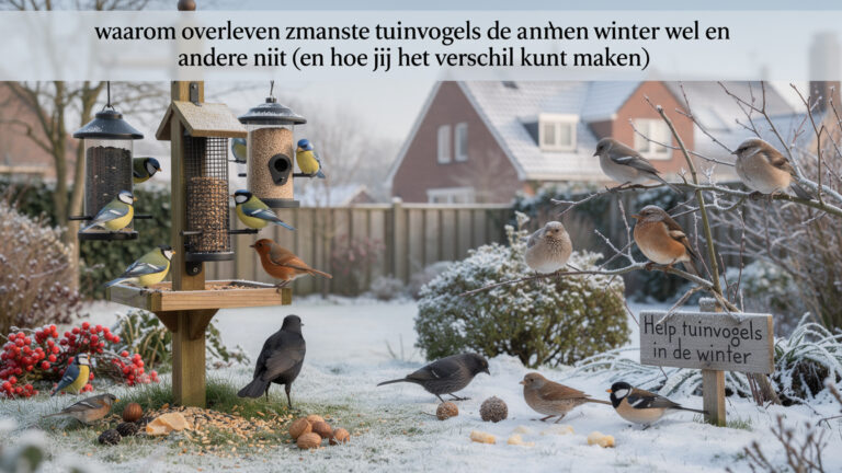 Waarom overleven sommige tuinvogels de winter wel en andere niet (en hoe jij het verschil kunt maken)
