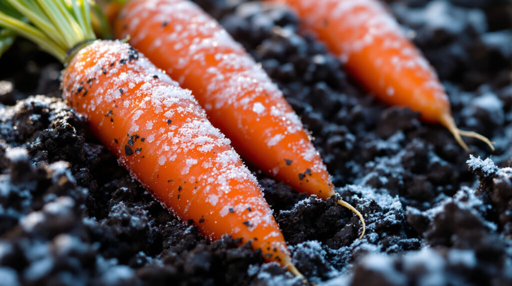 ontdek waarom wortels in de grond laten zitten tijdens strenge vorst een riskante gok kan zijn en hoe je je planten het beste beschermt tegen kou.