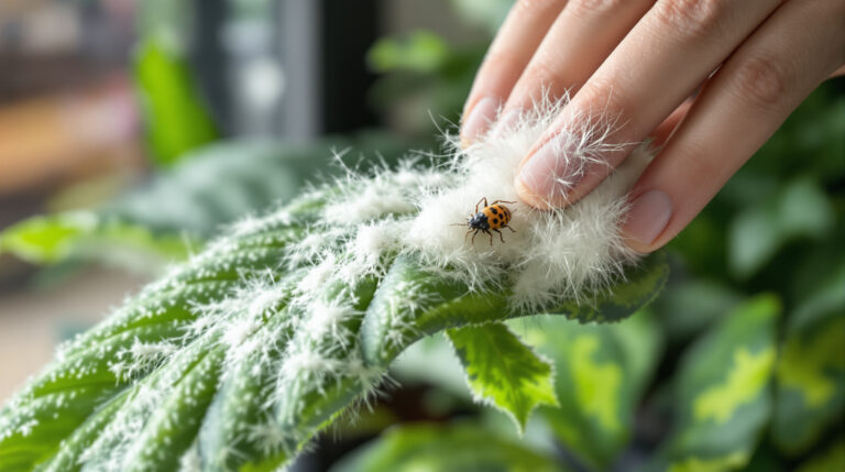 Zie je dit witte ‘pluis’ op je planten? Onderneem direct actie voor de lente begint