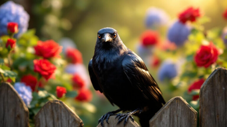 Zwarte kraai in de tuin: een slecht voorteken of juist een slimme bondgenoot?