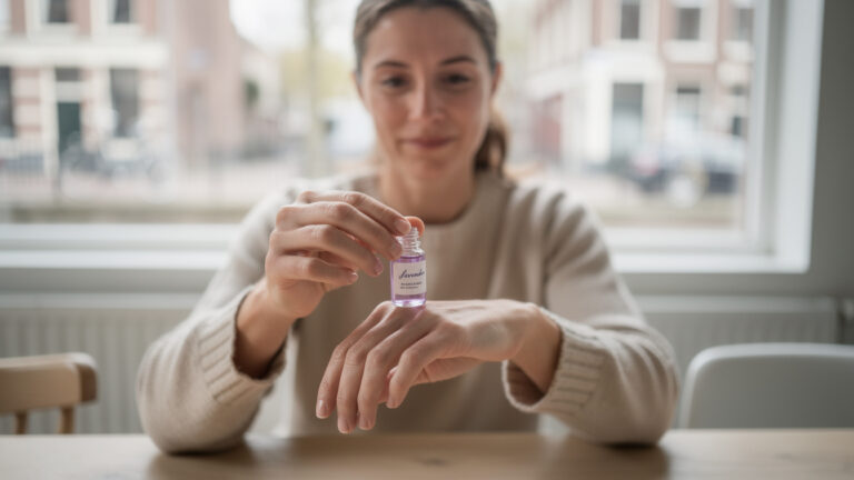Waarom je lavendelolie op deze lichaamsplek smeert tegen angst in het openbaar